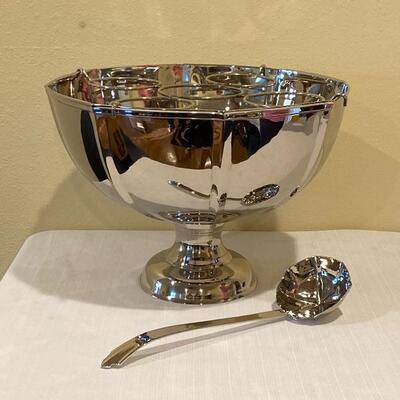 New Huge Silver Punch Bowl / Wine Champagne Chiller 