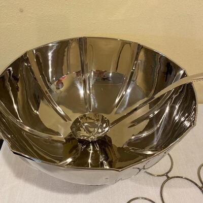 New Huge Silver Punch Bowl / Wine Champagne Chiller 