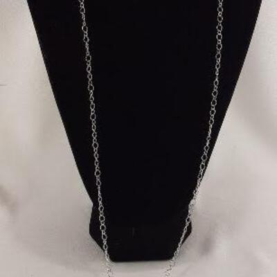 Pink Bead Cluster Dangle Necklace