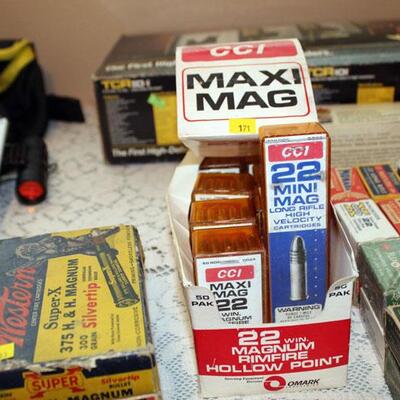 Lot of CCI .22 magnum caliber ammo (#171)