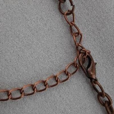 Copper and Leather Necklace