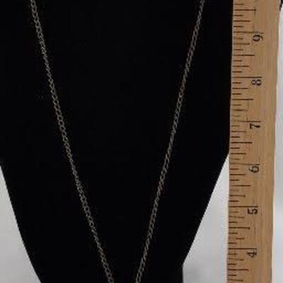 Brass Look Cross Necklace
