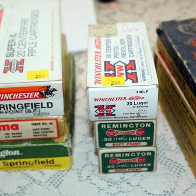 30 luger ammo, 150rounds (#202)