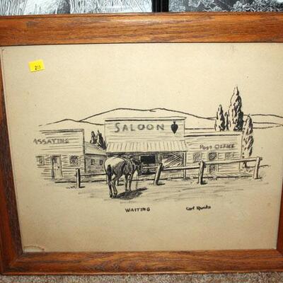 Carl Rounds saloon print (#215)