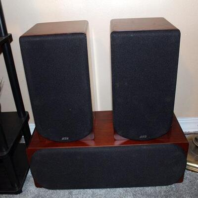 High end HSU Research HC-1 woofer with  pair HB-1 satellite speakers (#233)