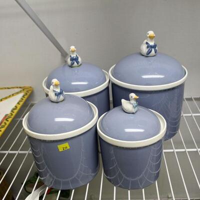 Blue duck canister set (#239)