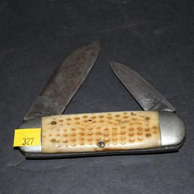 Rare Vintage Case elephant toe folding knife, unusual handles (#327)
