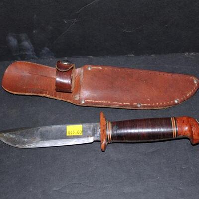 Vintage Western fixed blade knife (#330)