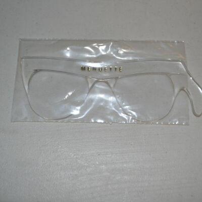 LOT 307. BOX OF MAGNIFYING HAND HELD GLASSES