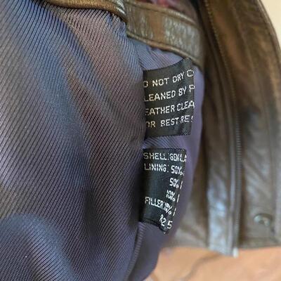 Menâ€™s Saxony Soft Brown Leather Bomber Jacket 