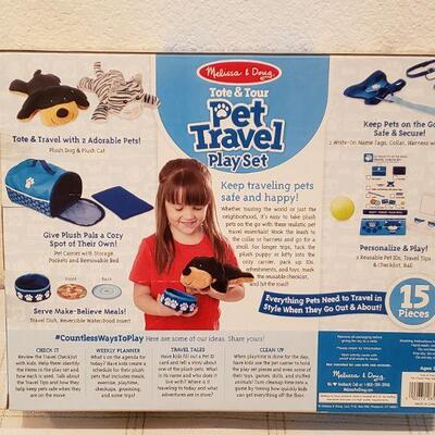 Lot 898: NEW Melissa & Doug Pet Travel Play Set, Coloring Book & Crayons and Ty Beanie Baby Ornament 