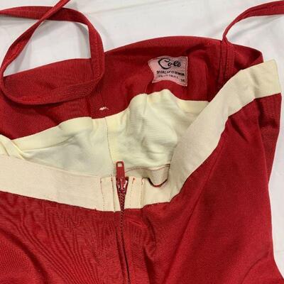 #2 Red Vintage Swim Suit