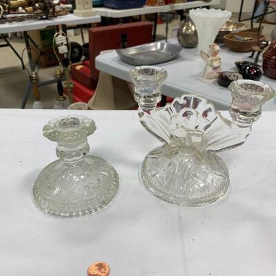 #120 Glass Candle Holders