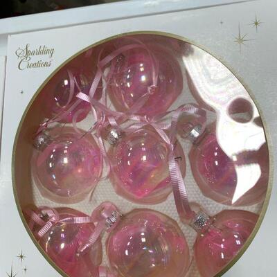 #242 Sparkling Creations Pink Ornaments