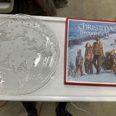 #246 Christmas Records & Plate 