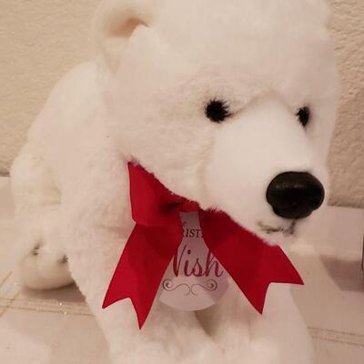 Lot 913: NEW Hallmark The Christmas Wish CARDS and Plushie Polar Bear