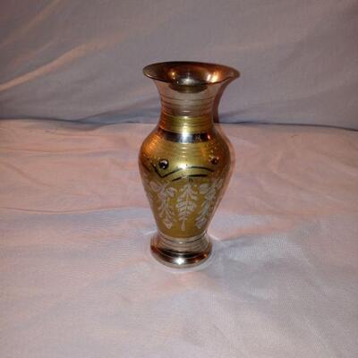India Brass Vase 7"