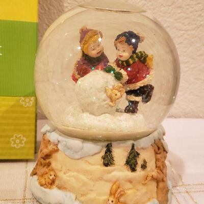 Lot 923: NEW Lord & Taylor Snow Globe, Recordable Book & Book Mark and Ornaments