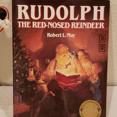 Lot 950: NEW Hallmark Animated Rudolph and Rudolph the Red Nose Reindeer Book