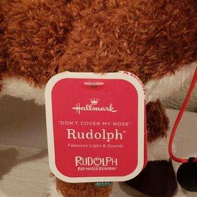 Lot 950: NEW Hallmark Animated Rudolph and Rudolph the Red Nose Reindeer Book
