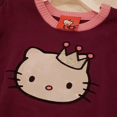 Lot 962: NEW HELLO KITTY Purple and Pink Sweater Size 4