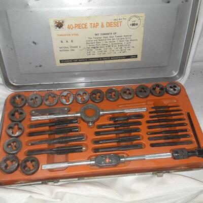 40 Piece Tap & Die Set Tungsten Steel