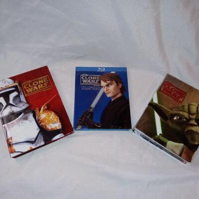 Star Wars The Clone Wars, Complete Seasons 1, 2, and 3.