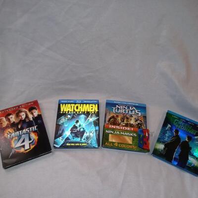 All Movies in Excellent Condition. Ninja Masks With Ninja Turtles Blu-Ray
