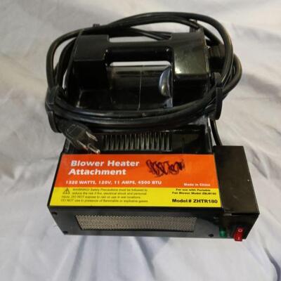 Blower Fan with  Heater Attachments