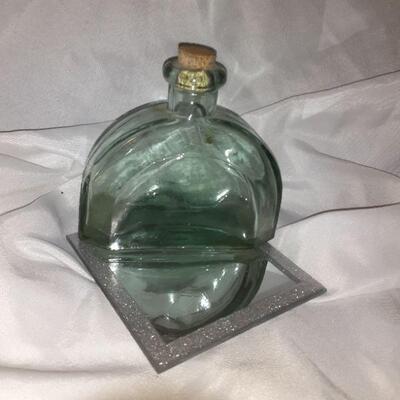 Turquoise Bottle With Cork