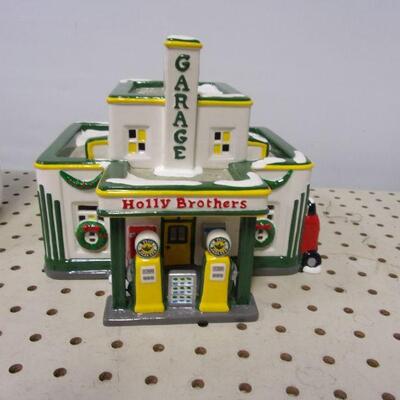 Lot 256 - Department 56 Snow Village Holly Brothers Garage