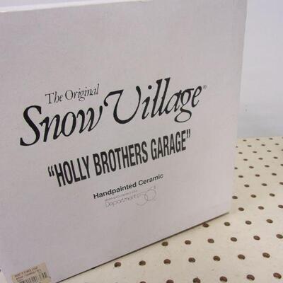 Lot 256 - Department 56 Snow Village Holly Brothers Garage