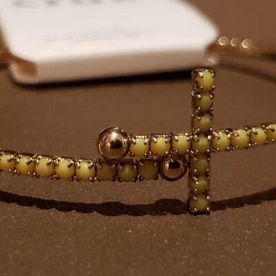 Lot 988: NEW (2) Cross Cuff Bracelets 