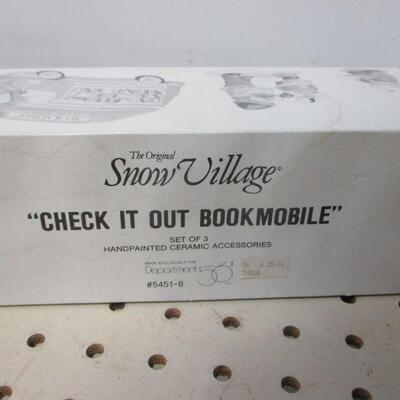 Lot 276 - Dept. 56 Snow Village Check It Out Bookmobile 
