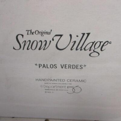Lot 281 -  Dept. 56 Snow Village Palos Verdes