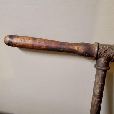 ANTIQUE IWAN BROTHERS POST HOLE DIGGER