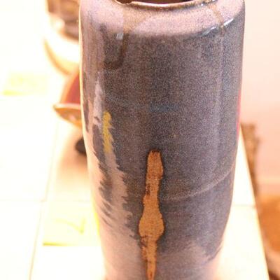 Lot 7 Lrg. Signed Ceramic Vase 1'4