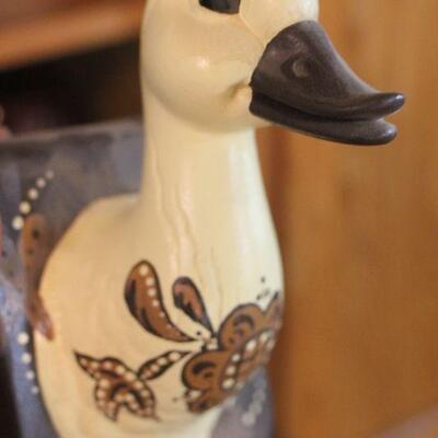 Lot 28 Two Vases, Munchen Germany Ashtray, Ceramic Duck