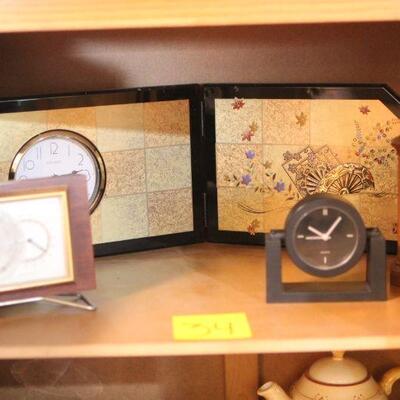 Lot 34 Clocks & Barometer
