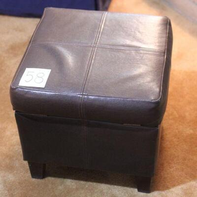 Lot 58 Brown Storage Ottoman