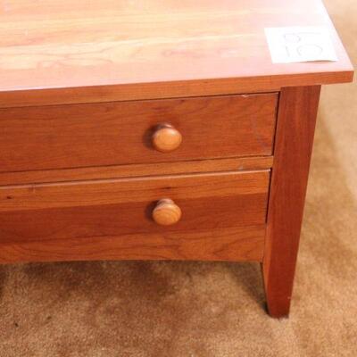 Lot 59 Ethan Allen Coffee Table w/ 4 Lrg Drawers 1'6"x3'2"x3'2"