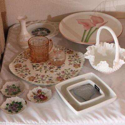 Lot 64 Vintage Glassware, Milk glass & More