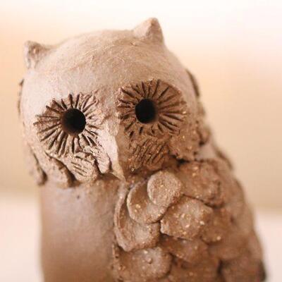 Lot 71 Margaret Hudson Owl & Bear L-6" S-3"