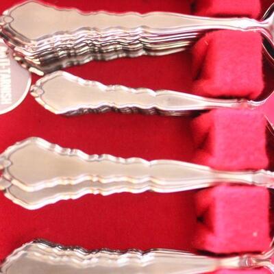 Lot 74 Community Stainless Oneida Flatware in Case 59pcs