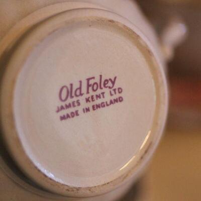 Lot 90 Tea Cups (Old Foley & Regal Heritage) Plater & Bowl