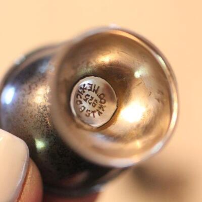 Lot 92 Mini Sterling Silver Bowl w/ Spoon & Shaker