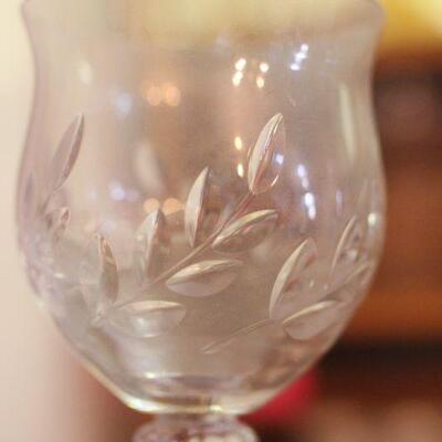 Lot 95 Crystal Wine Goblets 7" 12pcs