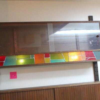 Lot 103 Mid Century Custom Built Desk w/ Lighted Display 7'4"x5'
