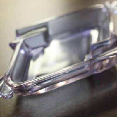 Lot 104 Purple Glass Art Deco Style Ashtray