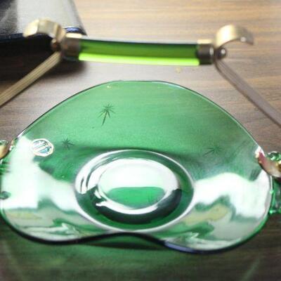 Lot 105 Paden City Cavalier Emerald Glo Bowl